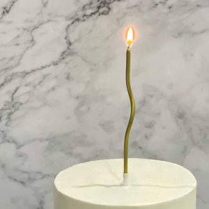 Wavy Candles Gold (+$3.00)